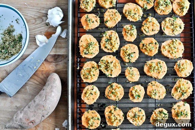 Herb Crusted Sweet Potato Bites
