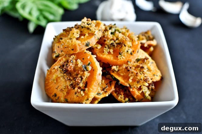Herb Crusted Sweet Potato Bites