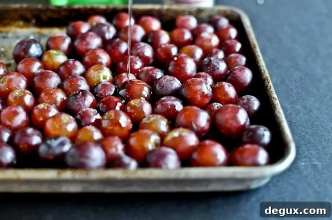 Roasted Grape, Goat Cheese + Honey Stuffed Sweet Potatoes