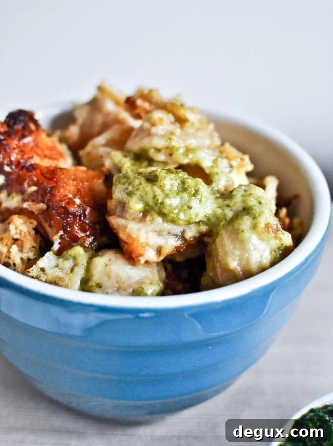 White Cheddar + Arugula Pesto Mac and Cheese