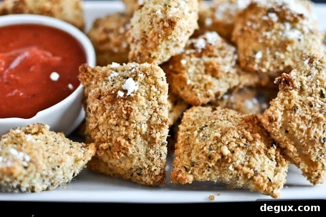 Crunchy Oven-Fried Cheese Ravioli