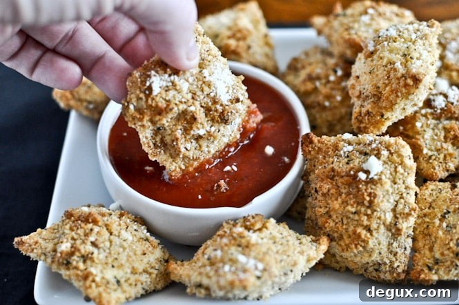 Crunchy Oven-Fried Cheese Ravioli