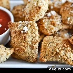 Crunchy Oven-Fried Cheese Ravioli