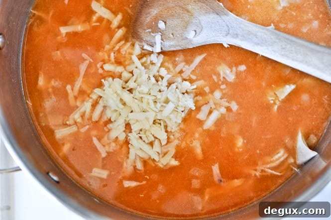 30 Minute Buffalo Chicken Soup