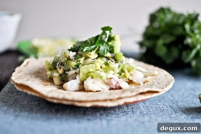 Grilled Coconut Lime Tilapia Tacos with Kiwi Salsa Grilled Coconut Lime Tilapia Tacos with Kiwi Salsa