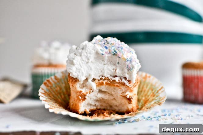 Angel Food Cupcakes I howsweeteats.com Angel Food Cupcakes I howsweeteats.com