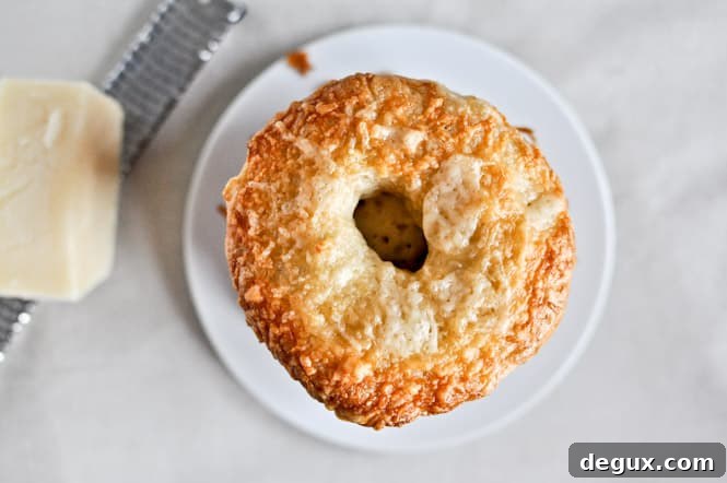 Homemade Asiago Cheese Bagels