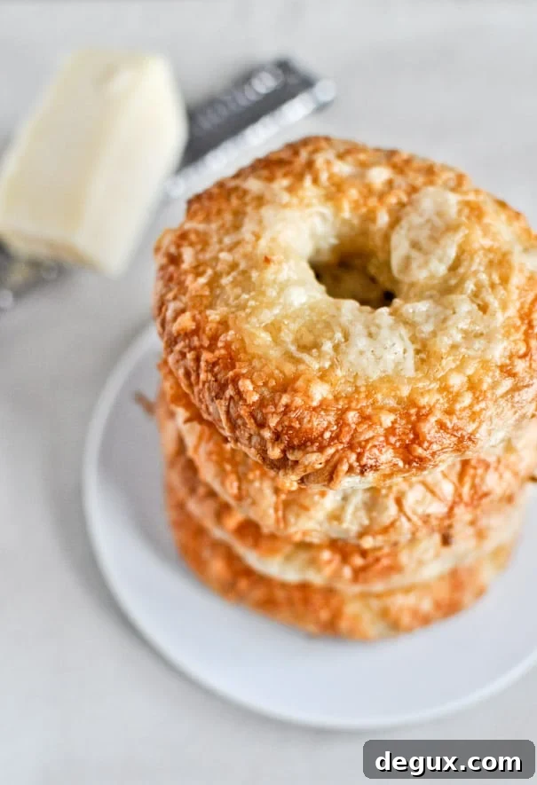 Homemade Asiago Cheese Bagels