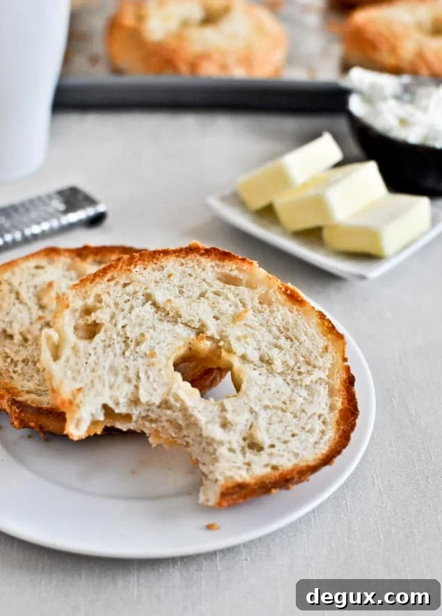 Homemade Asiago Cheese Bagels