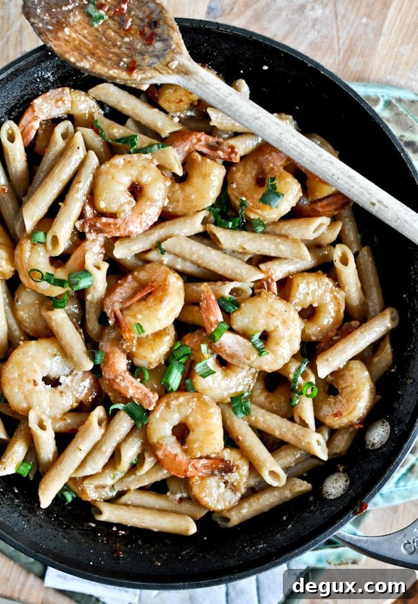 Spicy Parmesan Shrimp Skillet