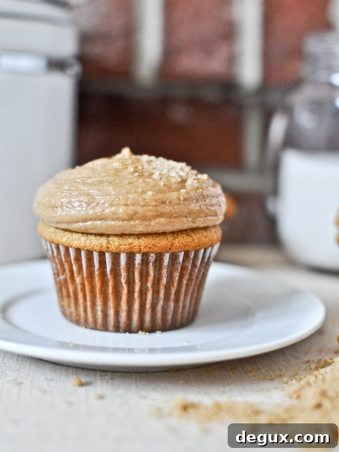 Brown Sugar Cupcakes with Peanut Butter Brown Sugar Frosting Brown Sugar Cupcakes with Peanut Butter Brown Sugar Frosting