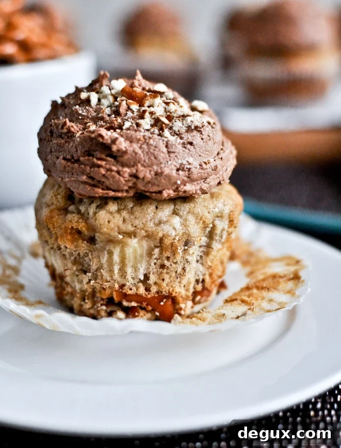Banana Boat Cupcakes
