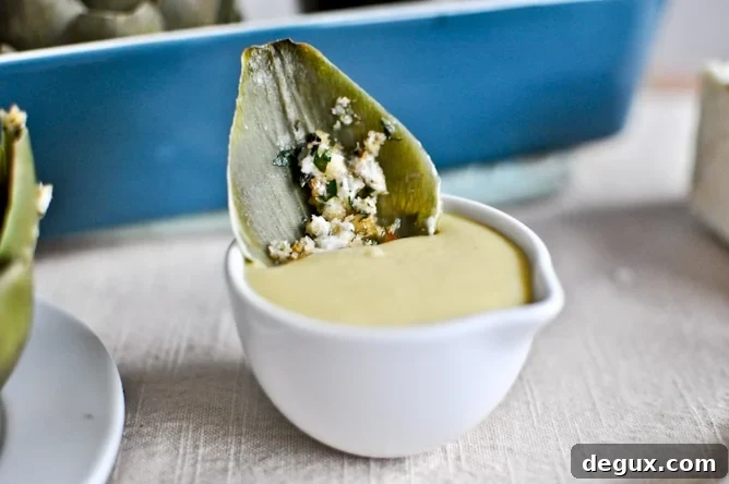 Herb Gorgonzola Artichokes with Parmesan Hollandaise Herb Gorgonzola Artichokes with Parmesan Hollandaise