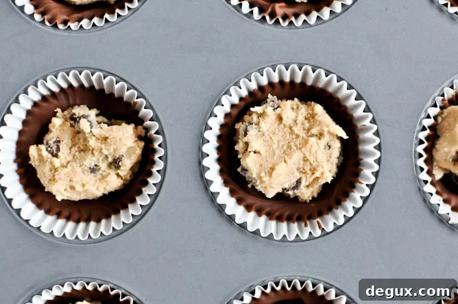 Chocolate Chip Cookie Dough Peanut Butter Cups