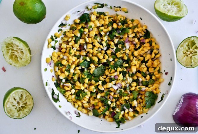 Just Like Chipotle's Corn Salsa I howsweeteats.com