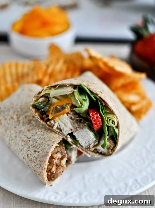 Pecan Crusted Chicken Wraps with Strawberry Honey Mustard Pecan Crusted Chicken Wraps with Strawberry Honey Mustard