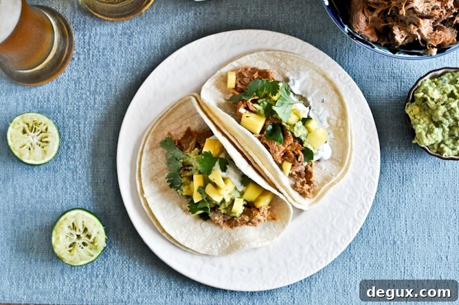 Topped carnitas tacos Topped carnitas tacos