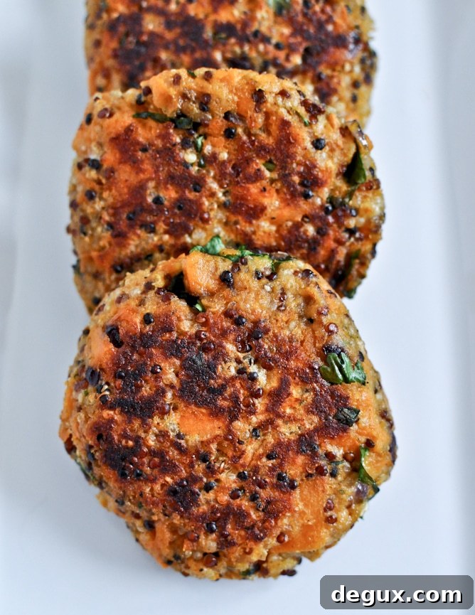 Sweet Potato Quinoa Cakes with Blackberry Salsa
