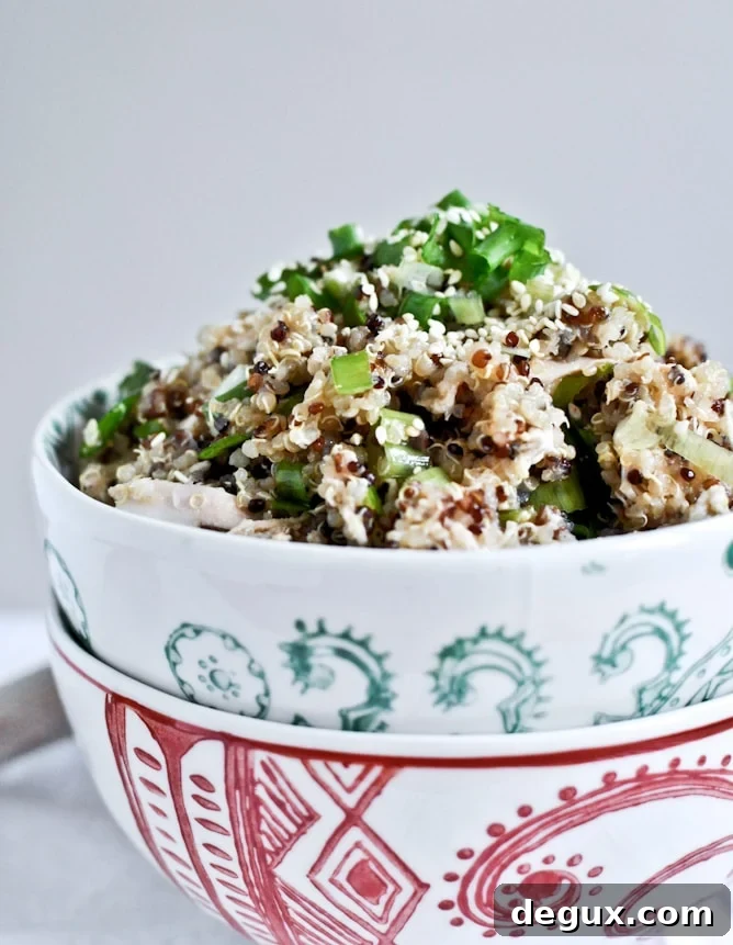 Toasted Sesame Quinoa with Chicken Toasted Sesame Quinoa with Chicken