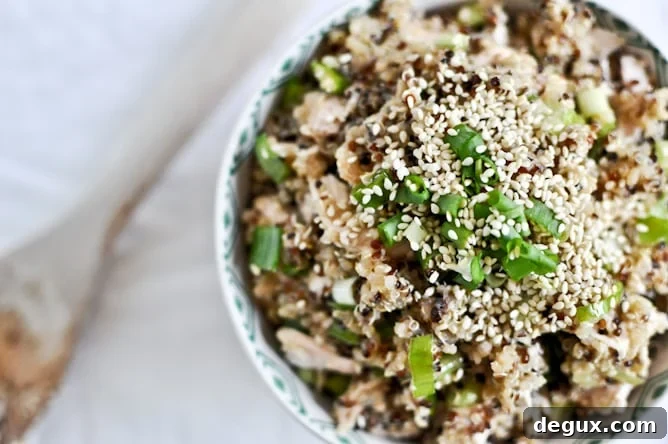 Toasted Sesame Quinoa with Chicken Toasted Sesame Quinoa with Chicken
