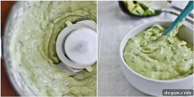 Easy Double Bean Burgers with Avocado Basil Cream