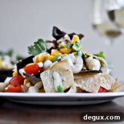 Grilled Corn & Seafood Nachos with Creamy Avocado Sauce 2 img 25587 5