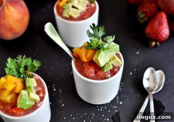 Strawberry Peach Gazpacho Strawberry Peach Gazpacho