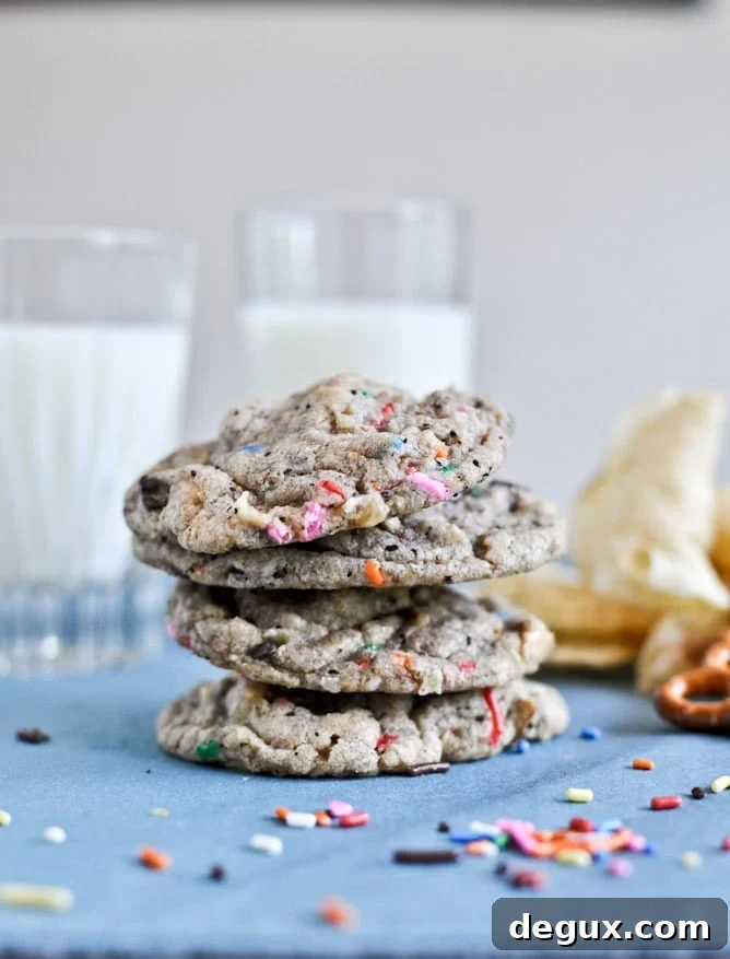 Crazy Confetti Compost Cookies I howsweeteats.com Crazy Confetti Compost Cookies I howsweeteats.com