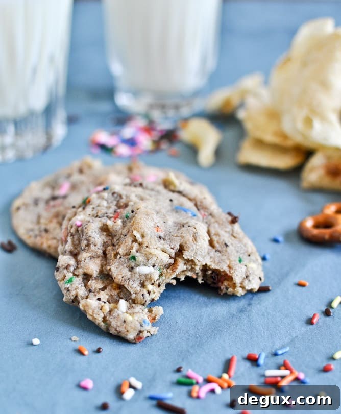 Crazy Confetti Compost Cookies I howsweeteats.com Crazy Confetti Compost Cookies I howsweeteats.com
