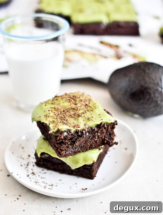 Fudgy Avocado Brownies Fudgy Avocado Brownies
