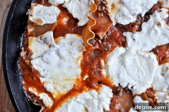 Cheesy Skillet Lasagna Cheesy skillet lasagna