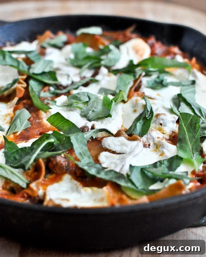 Baked Skillet Lasagna Skillet lasagna baked