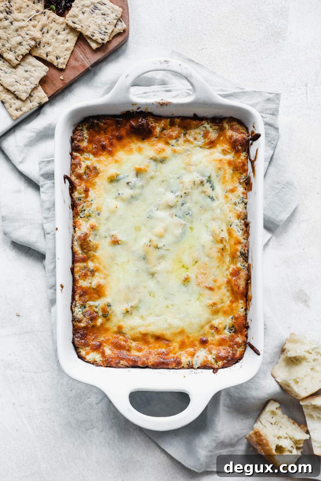 spinach artichoke bacon dip I howsweeteats.com #spinach #artichoke #bacon #dip #appetizers