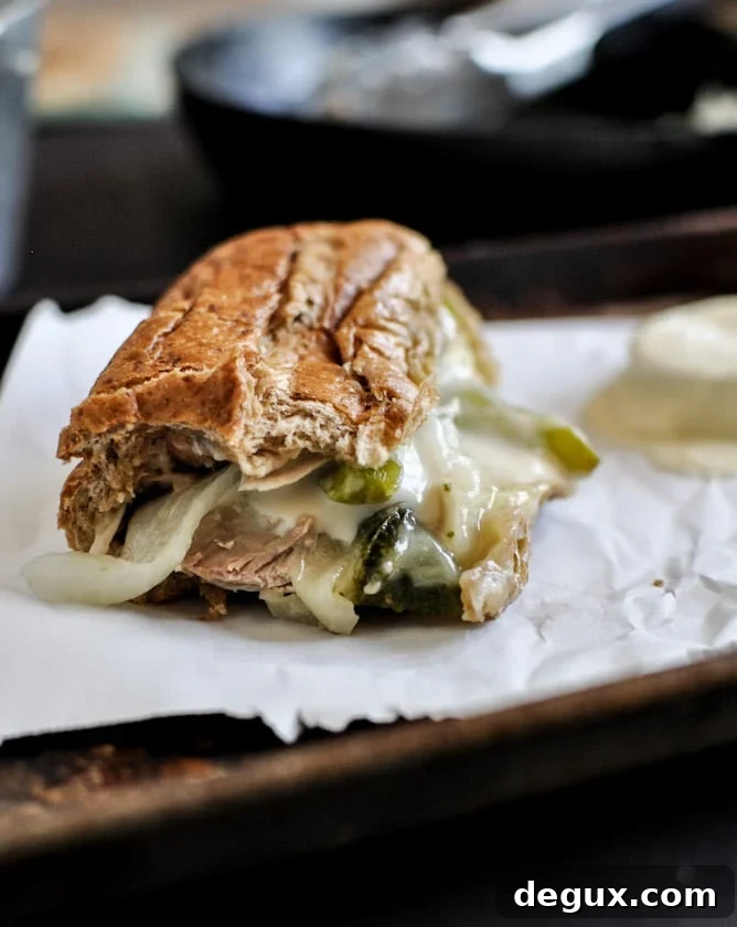 Homemade Chicken Cheesesteaks I howsweeteats.com