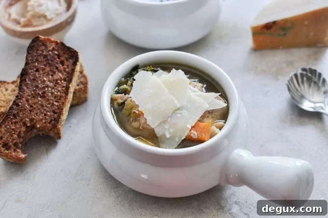 Healthy Harvest Chicken Soup I howsweeteats.com