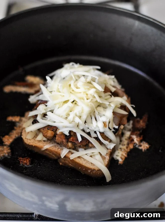 Double Bean Burger Patty Melts I howsweeteats.com