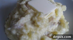 Finished smashed potatoes