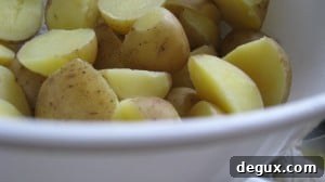 Fork tender potatoes