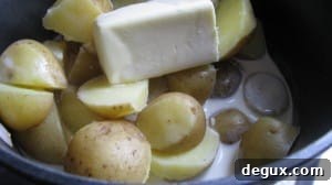 Butter, cream, salt and pepper