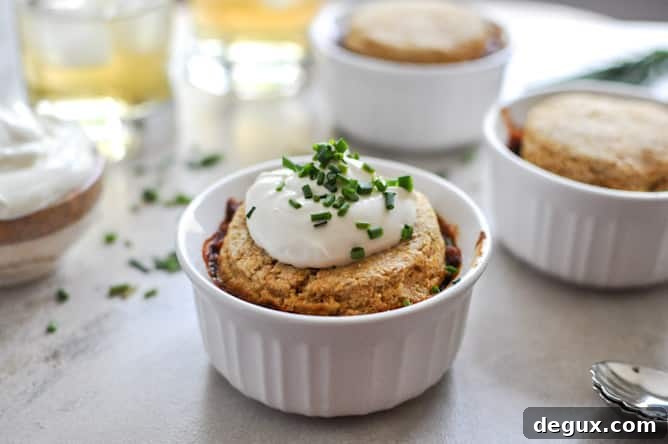 Three Bean Chili Pot Pies I howsweeteats.com