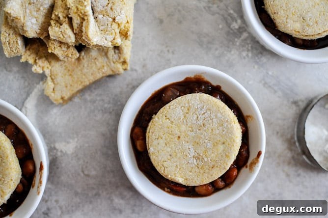 Three Bean Chili Pot Pies I howsweeteats.com