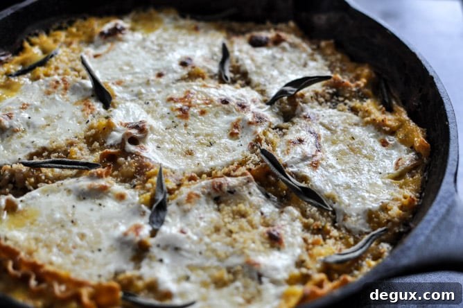 Butternut Squash Skillet Lasagna I howsweeteats.com Butternut Squash Skillet Lasagna I howsweeteats.com