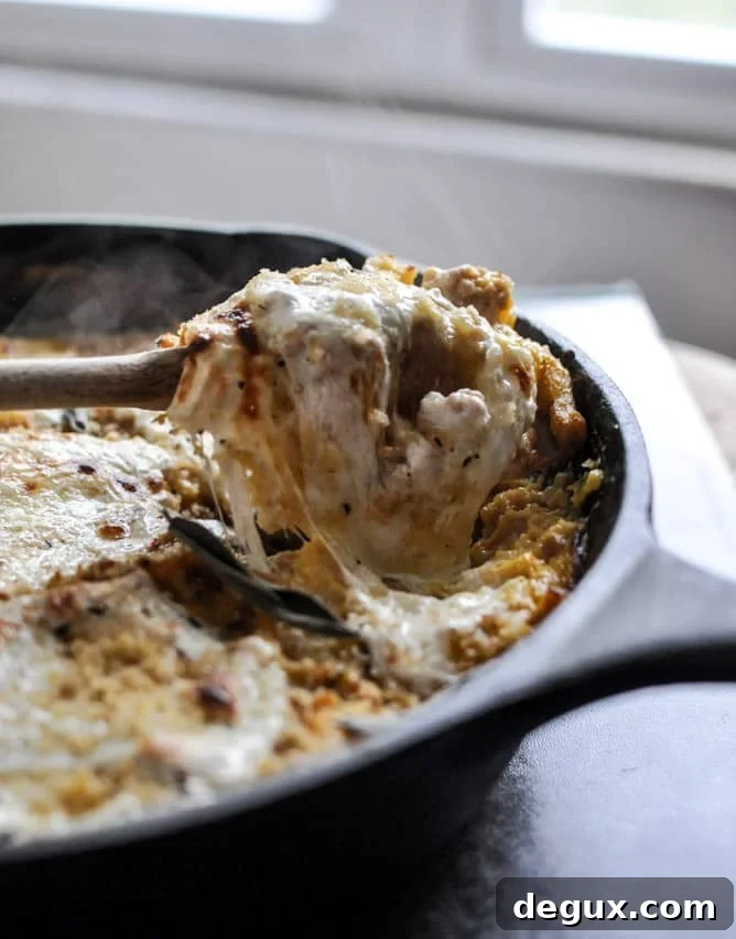 Butternut Squash Skillet Lasagna I howsweeteats.com Butternut Squash Skillet Lasagna I howsweeteats.com