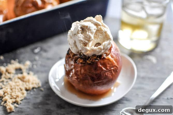Bourbon Baked Apples I howsweeteats.com