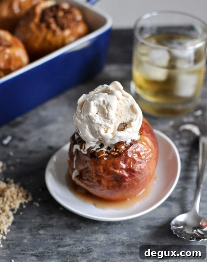 Bourbon Baked Apples I howsweeteats.com