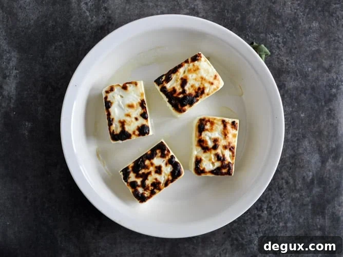 Broiled Feta with Caramelized Cinnamon Pears Broiled Feta with Caramelized Cinnamon Pears