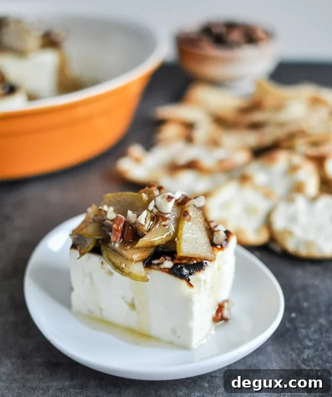 Broiled Feta with Caramelized Cinnamon Pears Broiled Feta with Caramelized Cinnamon Pears