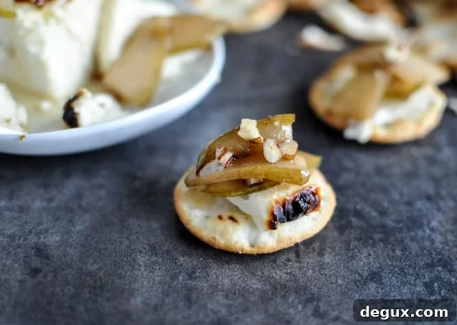 Broiled Feta with Caramelized Cinnamon Pears Broiled Feta with Caramelized Cinnamon Pears