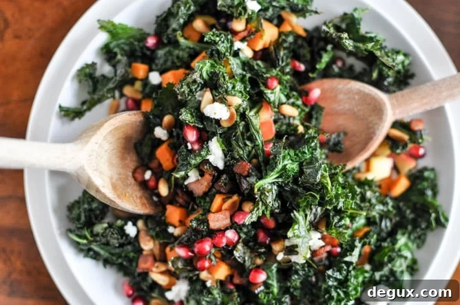 Crispy Kale Salad I howsweeteats.com