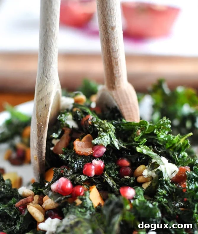 Crispy Kale Salad I howsweeteats.com